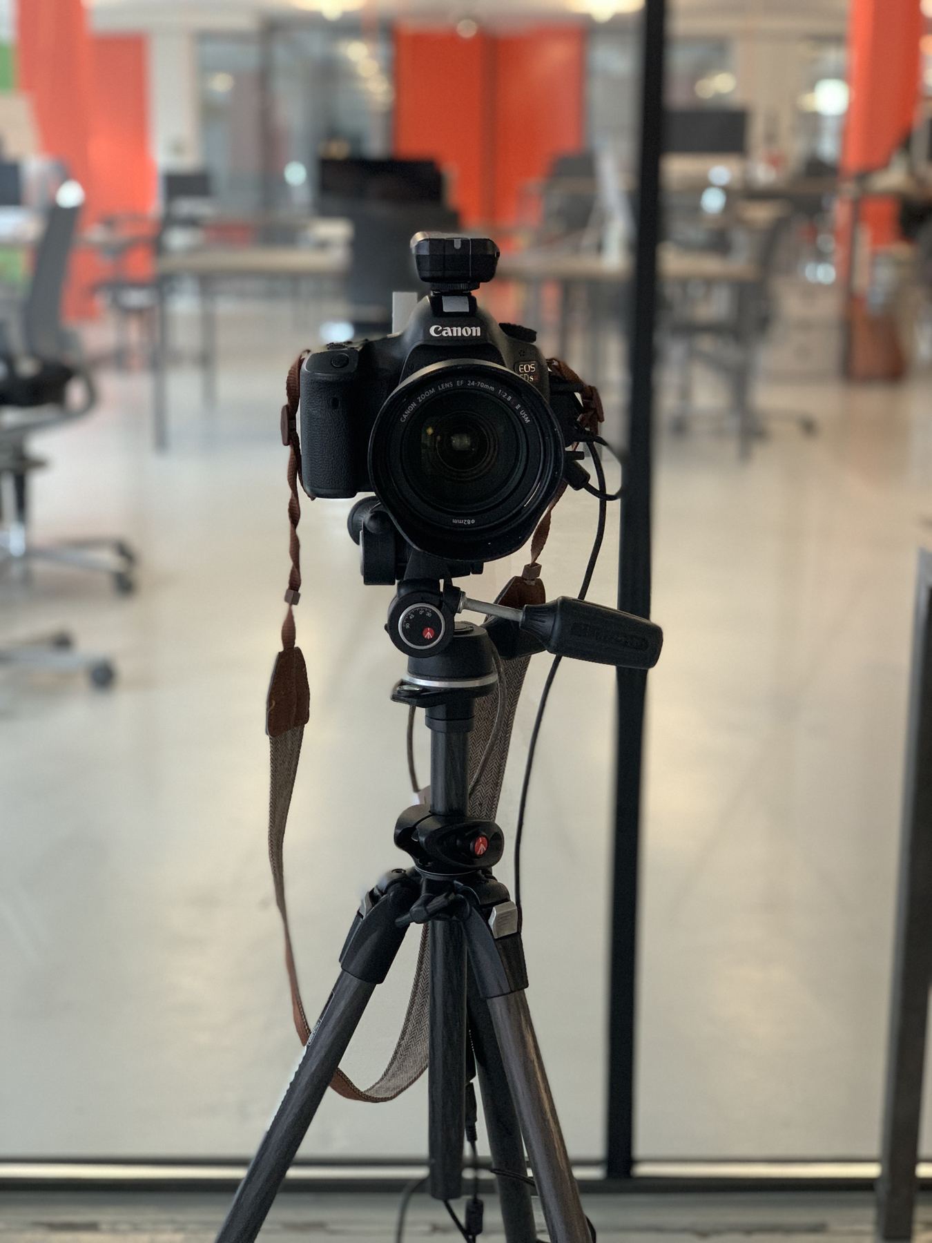 Aufbau am Set